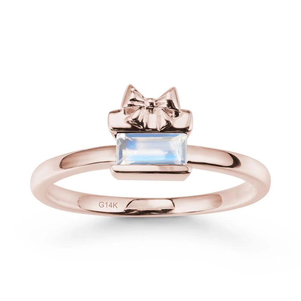 Horizontal Baguette Moonstone Ring - Image 2