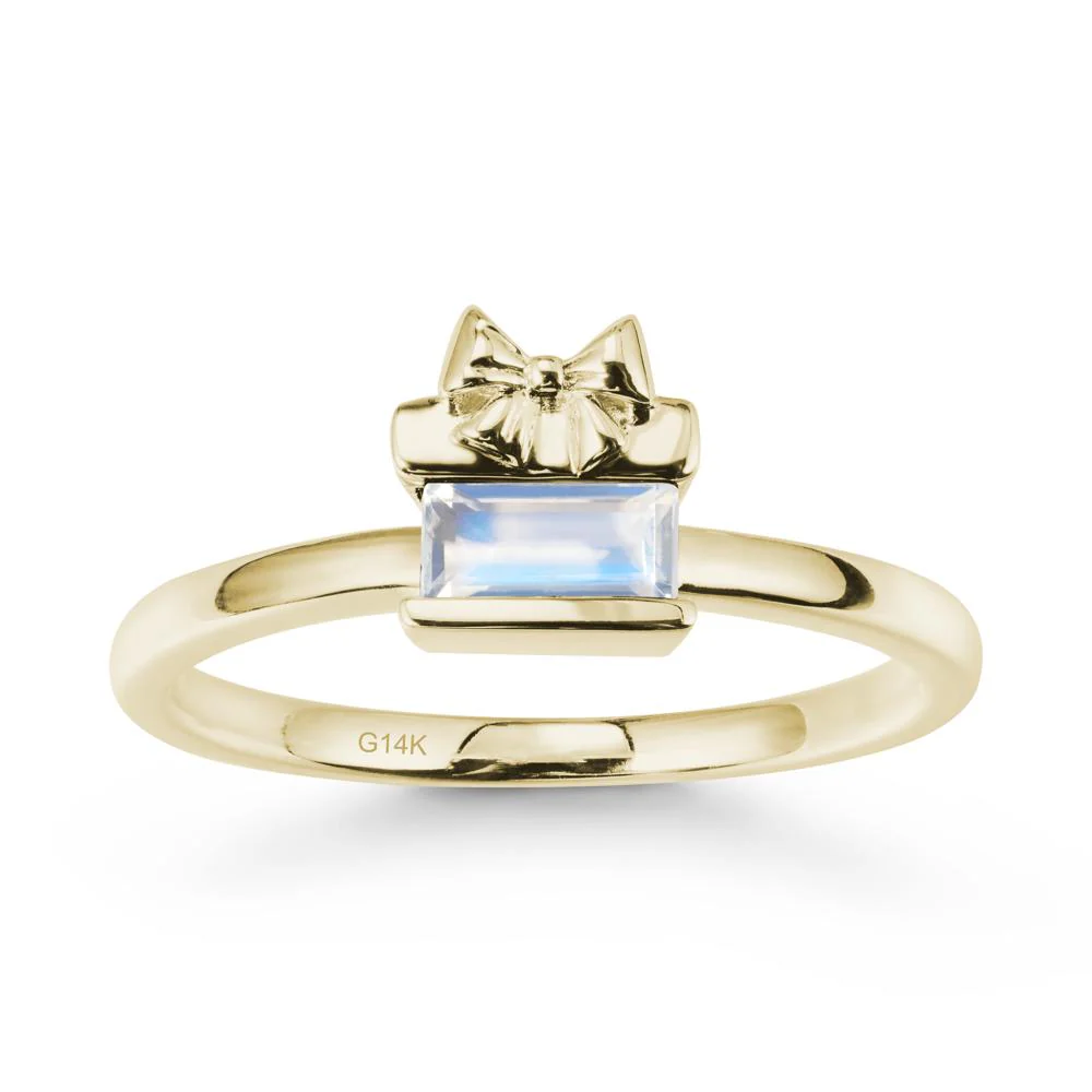 Horizontal Baguette Moonstone Ring - Image 4