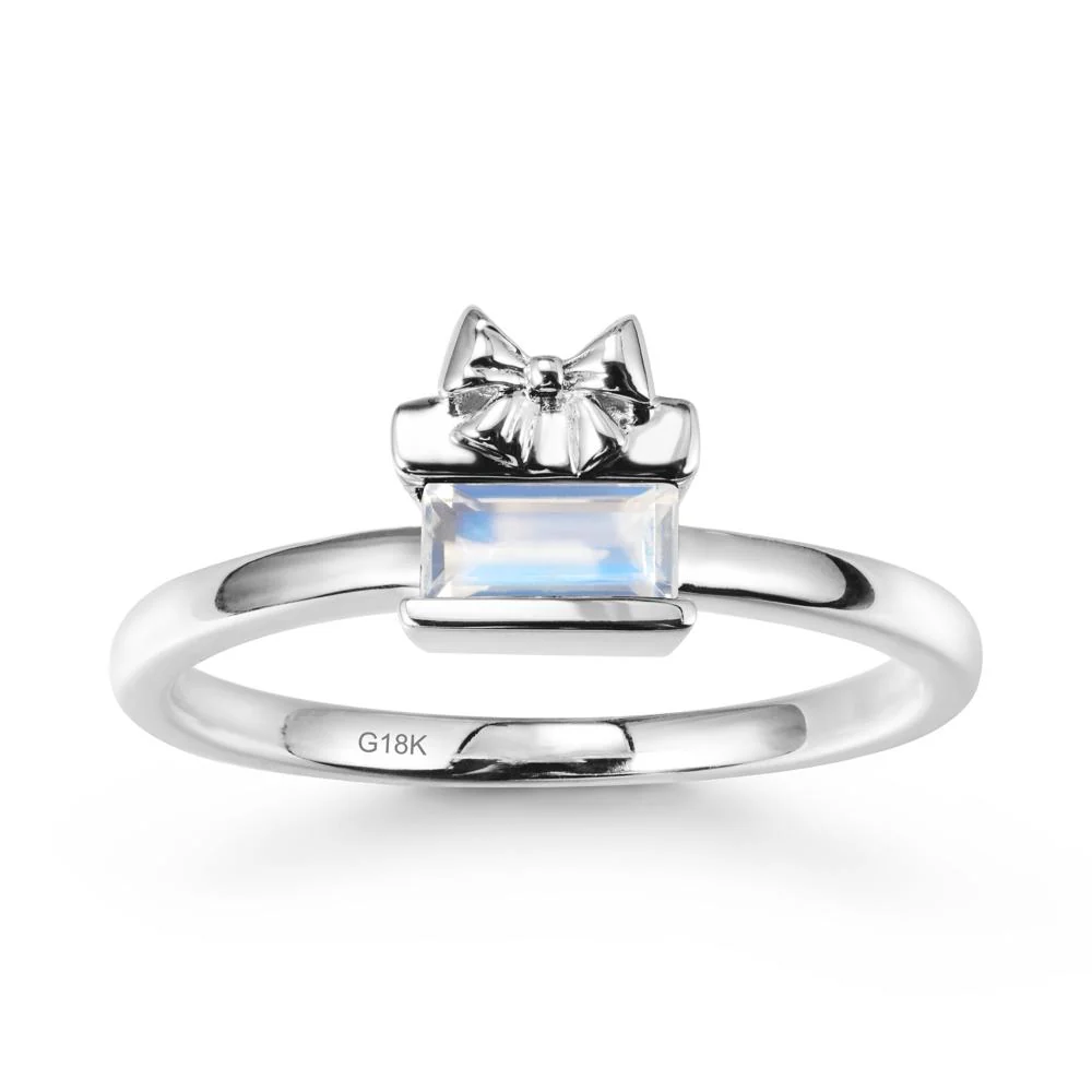 Horizontal Baguette Moonstone Ring - Image 6