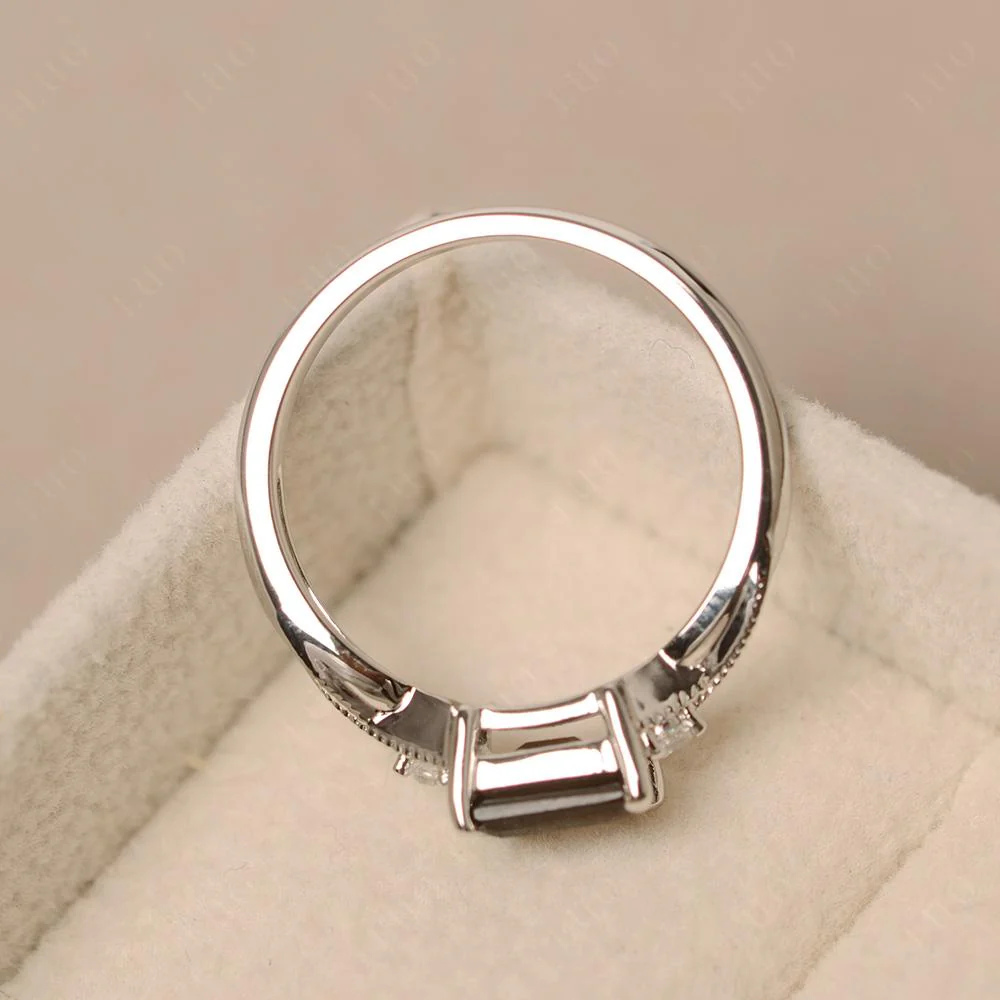 Smoky Quartz Milgrain Ring - Image 12