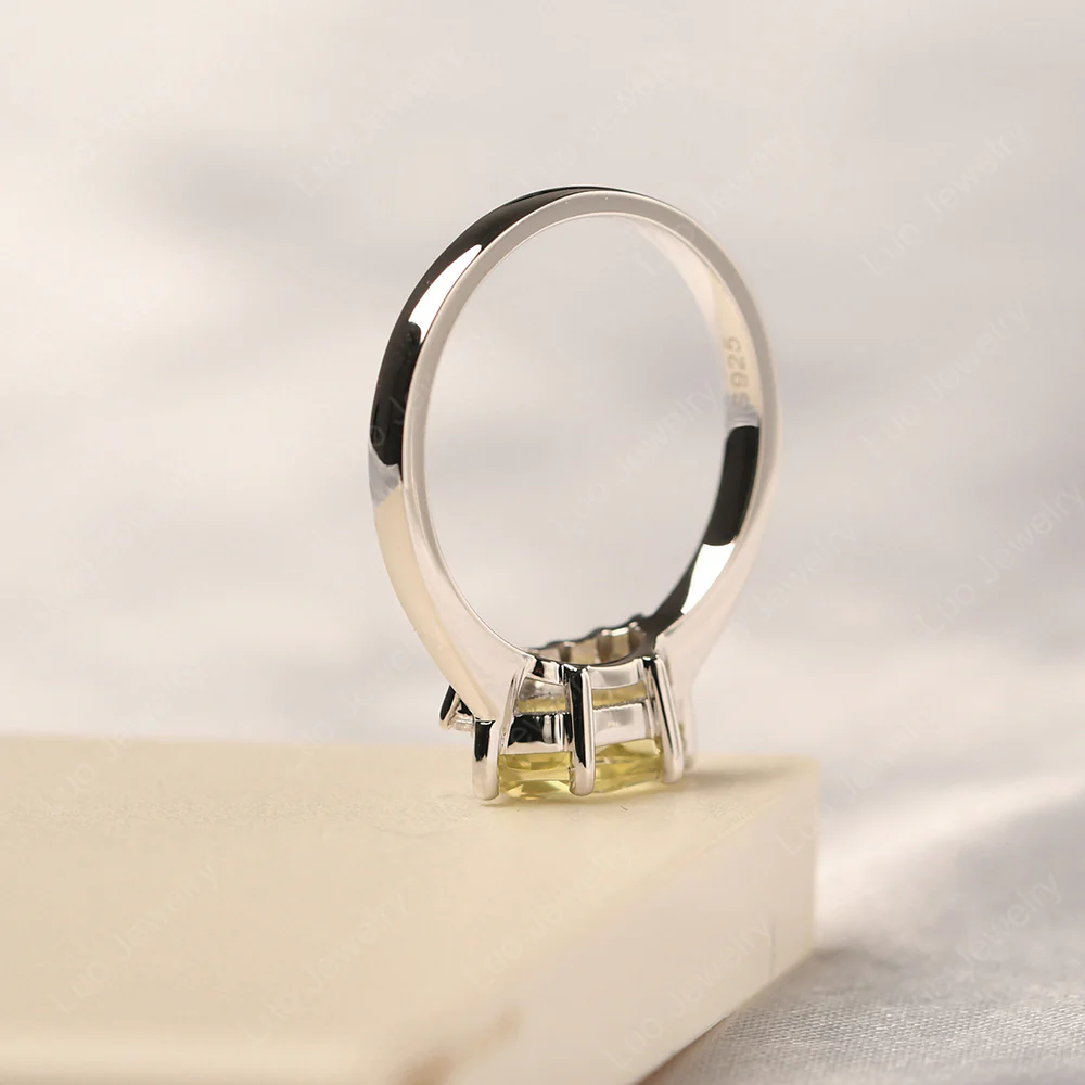 Horizontal Marquise Lemon Quartz Ring - Image 4
