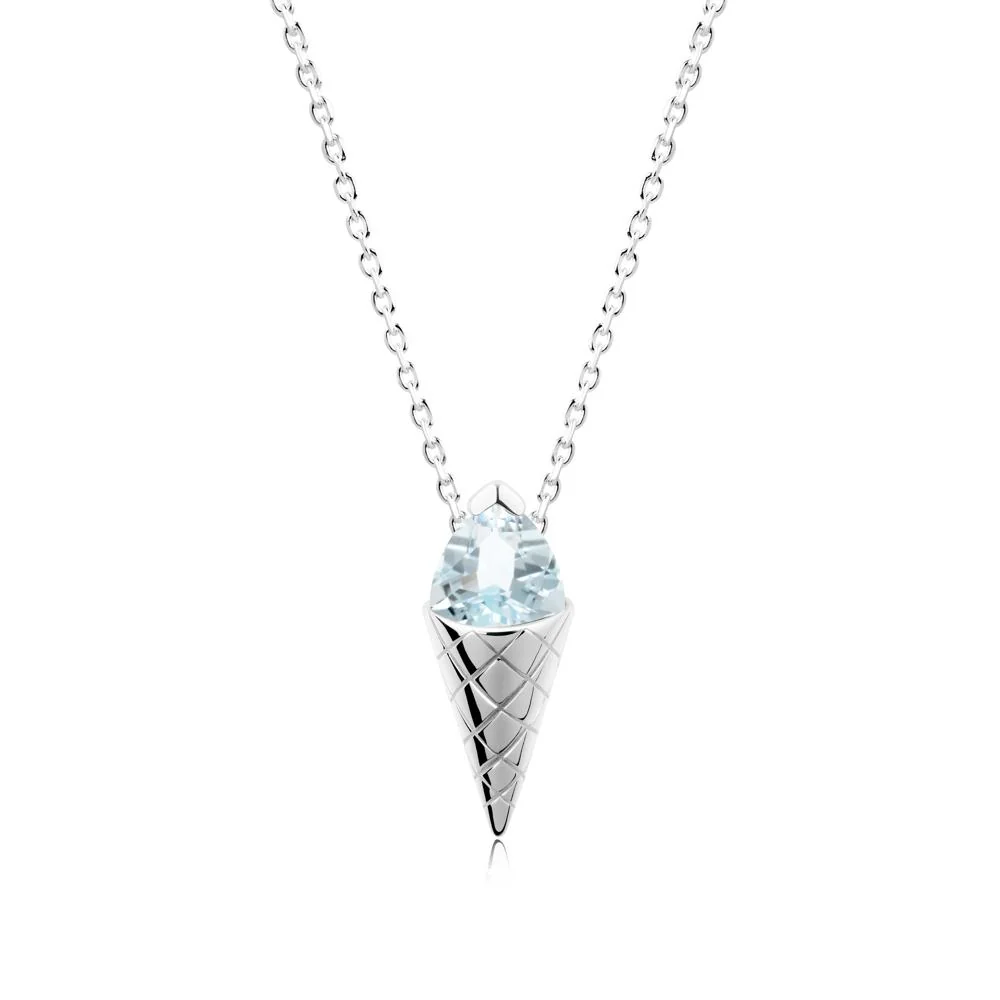 Ice Cream Inspired Aquamarine Pendant - Image 3