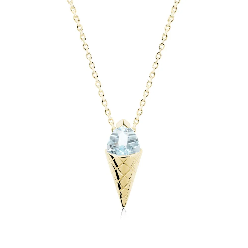 Ice Cream Inspired Aquamarine Pendant - Image 5