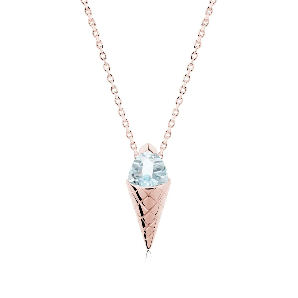 Ice Cream Inspired Aquamarine Pendant - Image 8
