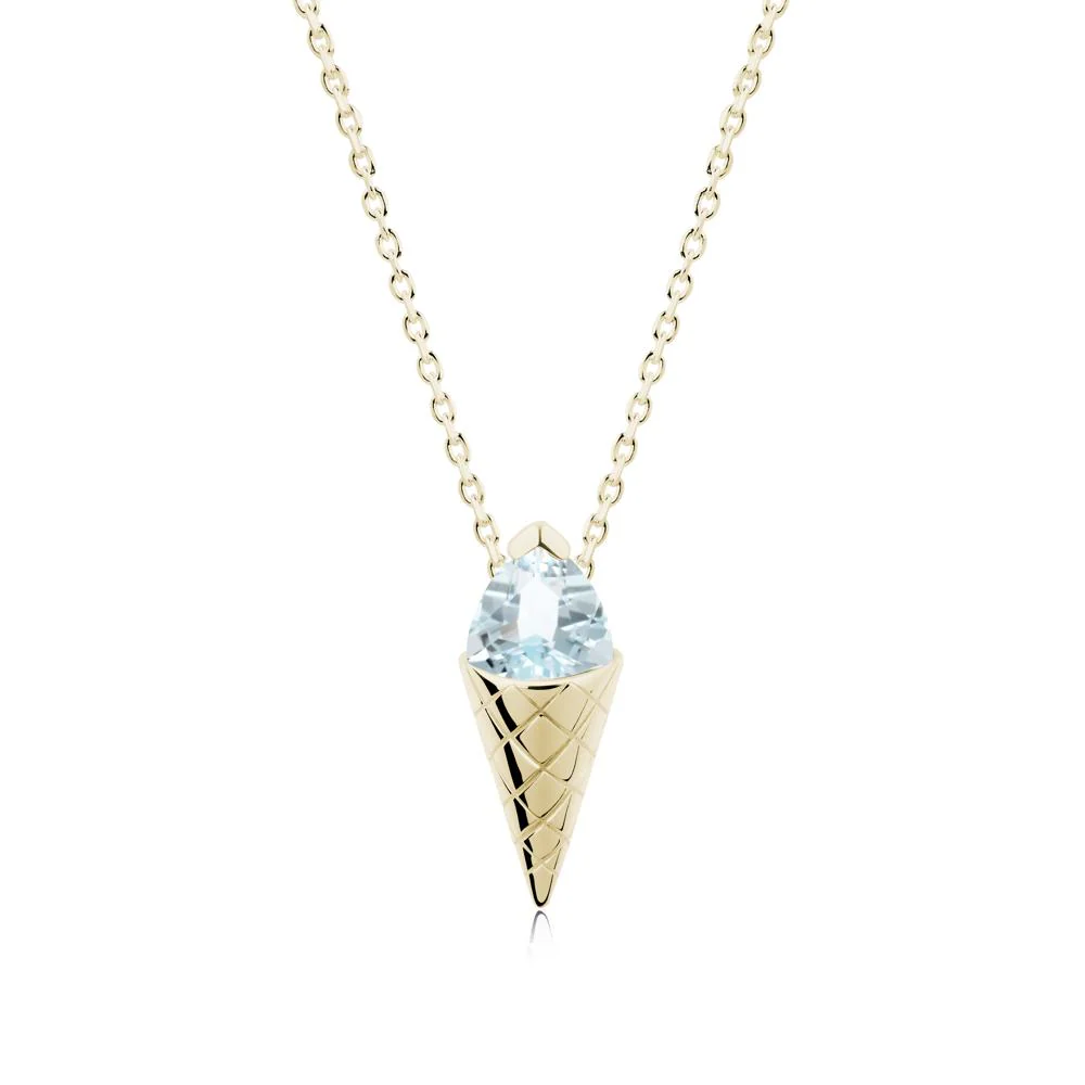 Ice Cream Inspired Aquamarine Pendant - Image 9