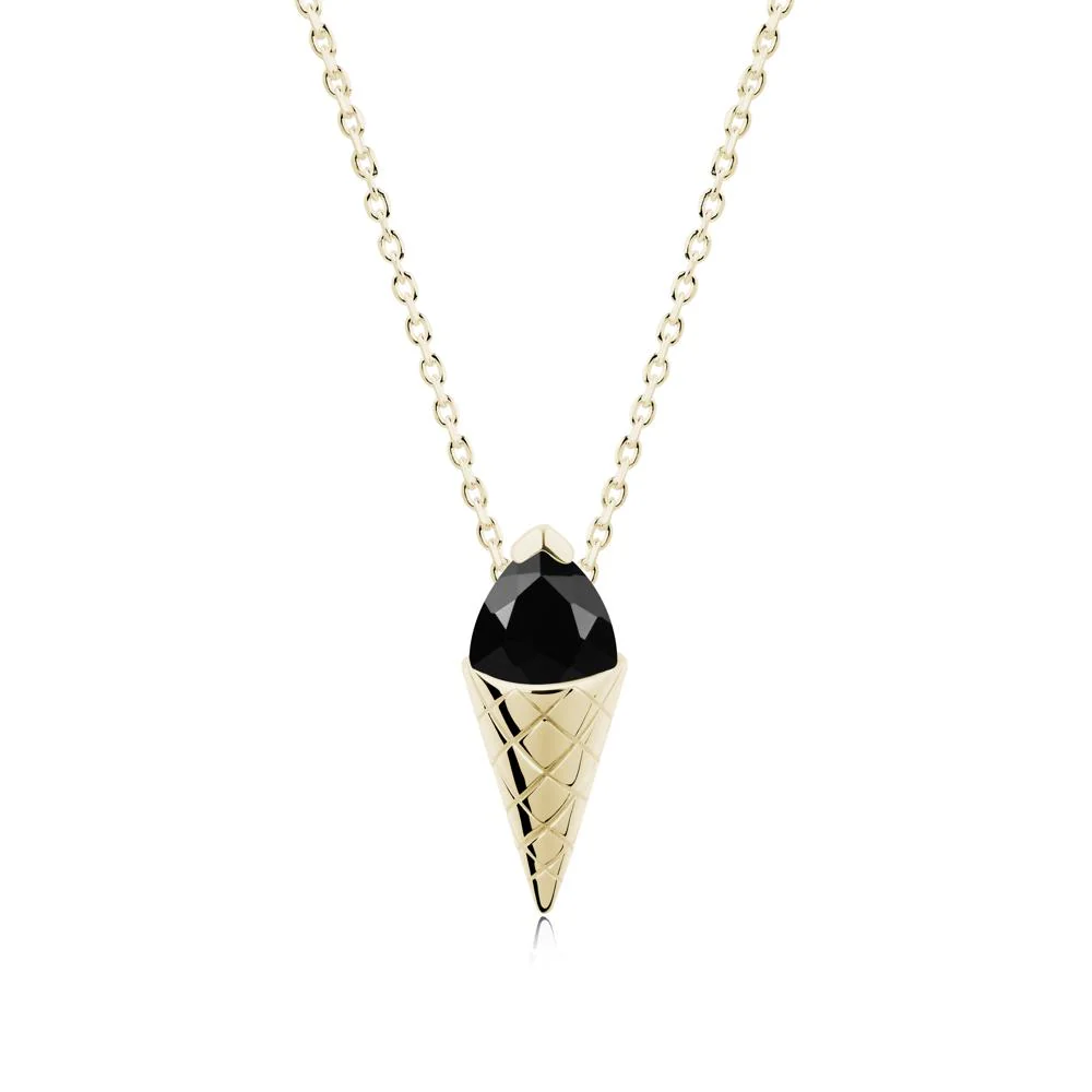 Ice Cream Inspired Black Spinel Pendant - Image 6