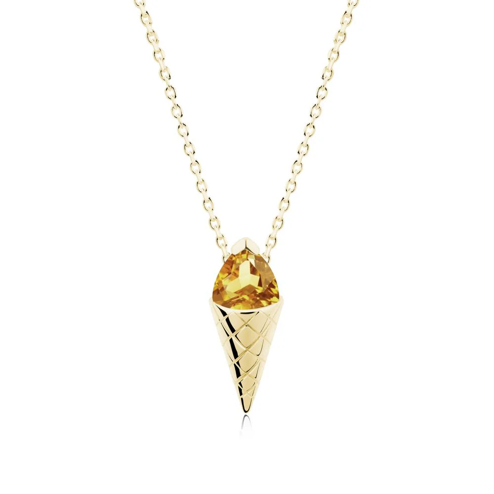 Ice Cream Inspired Citrine Pendant - Image 2