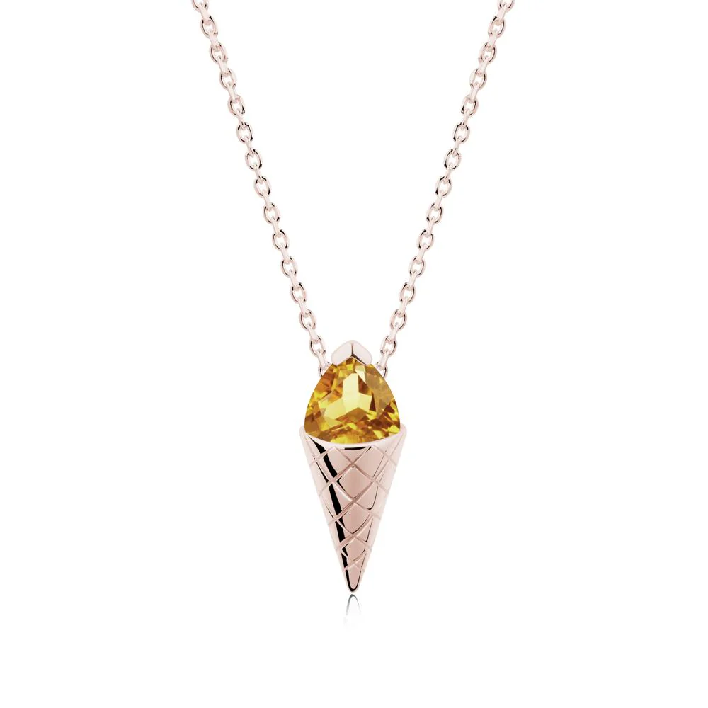 Ice Cream Inspired Citrine Pendant - Image 5