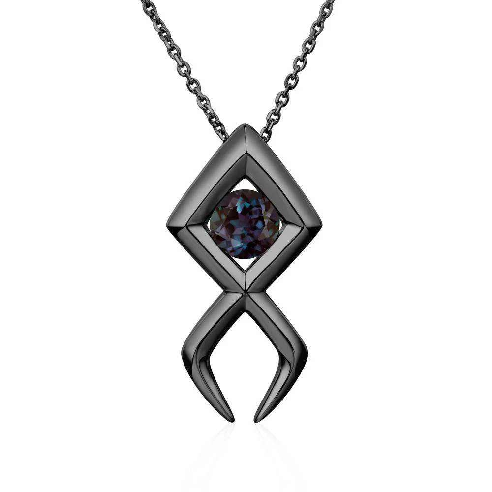 Jesus Fish Alexandrite Necklace - Image 3