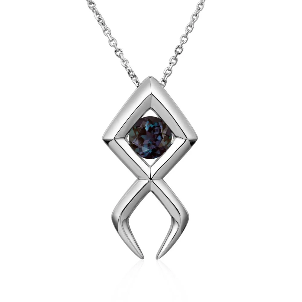 Jesus Fish Alexandrite Necklace - Image 4