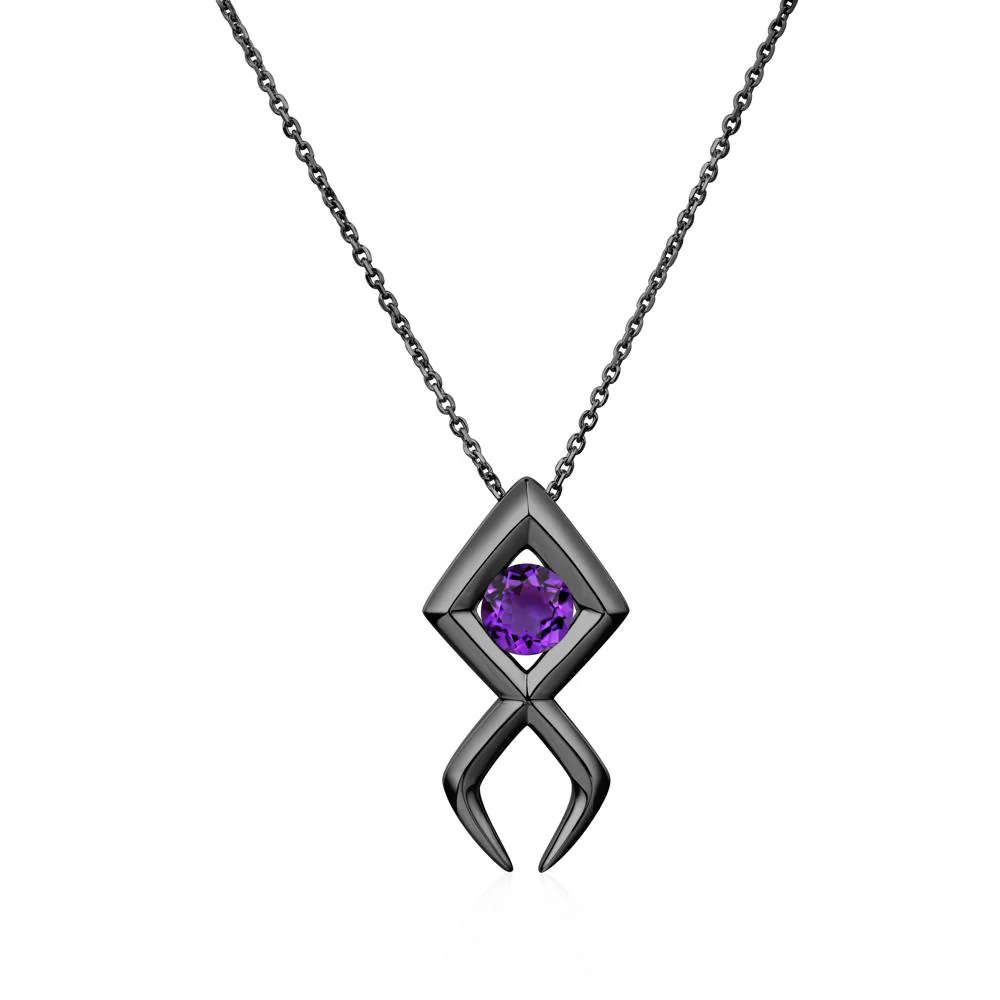 Jesus Fish Amethyst Necklace - Image 11