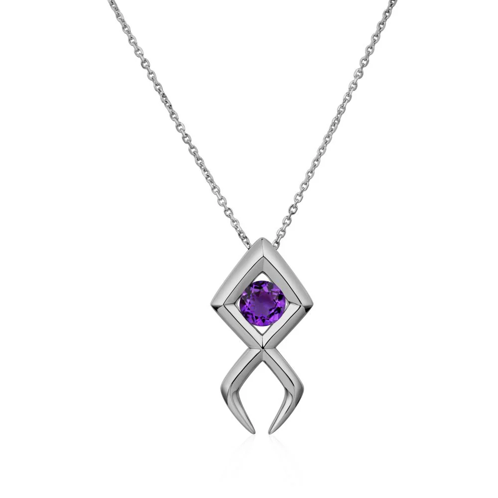 Jesus Fish Amethyst Necklace - Image 15