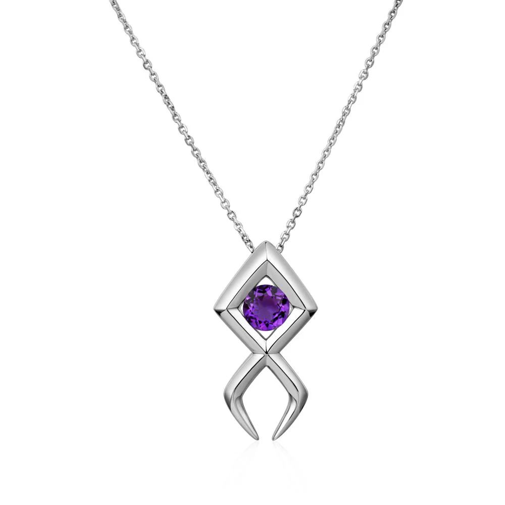 Jesus Fish Amethyst Necklace - Image 16