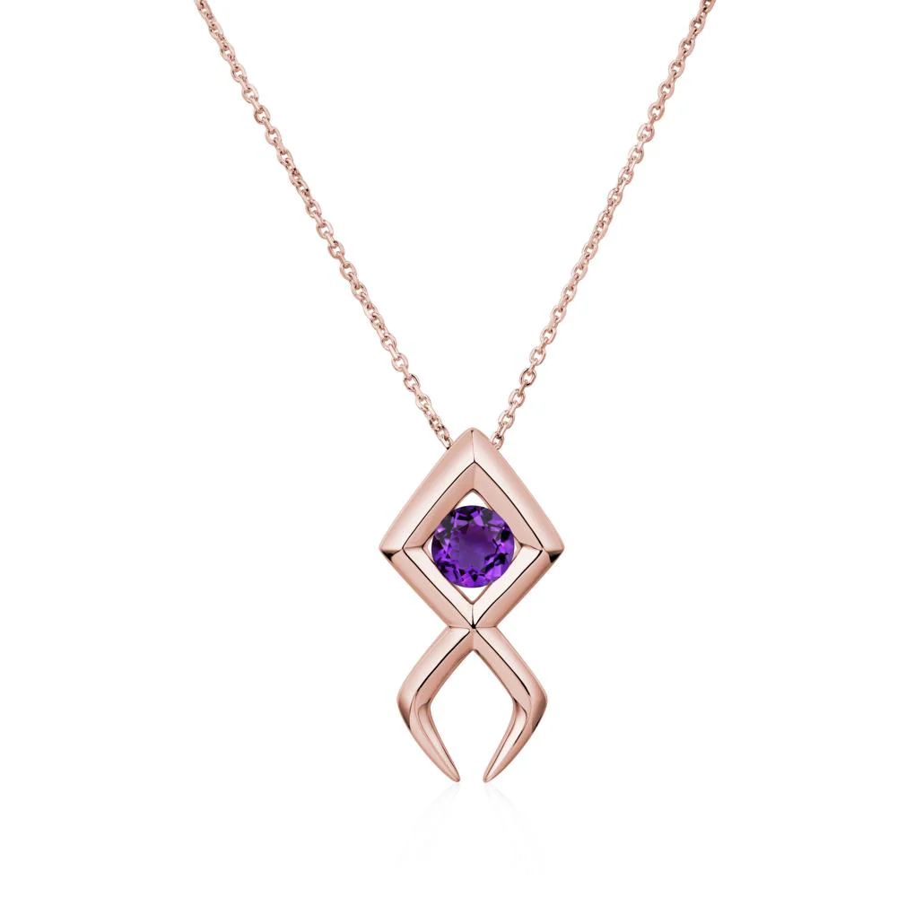 Jesus Fish Amethyst Necklace - Image 18