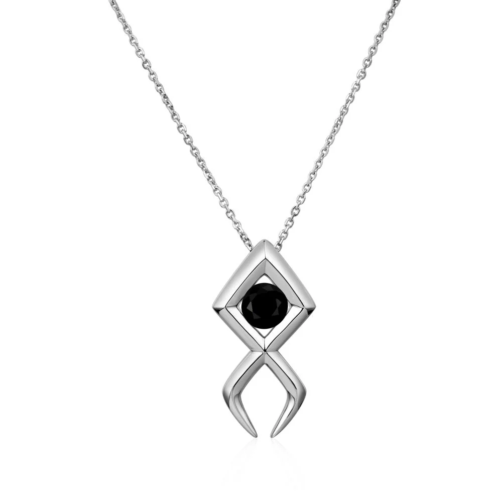 Jesus Fish Black Spinel Necklace - Image 12