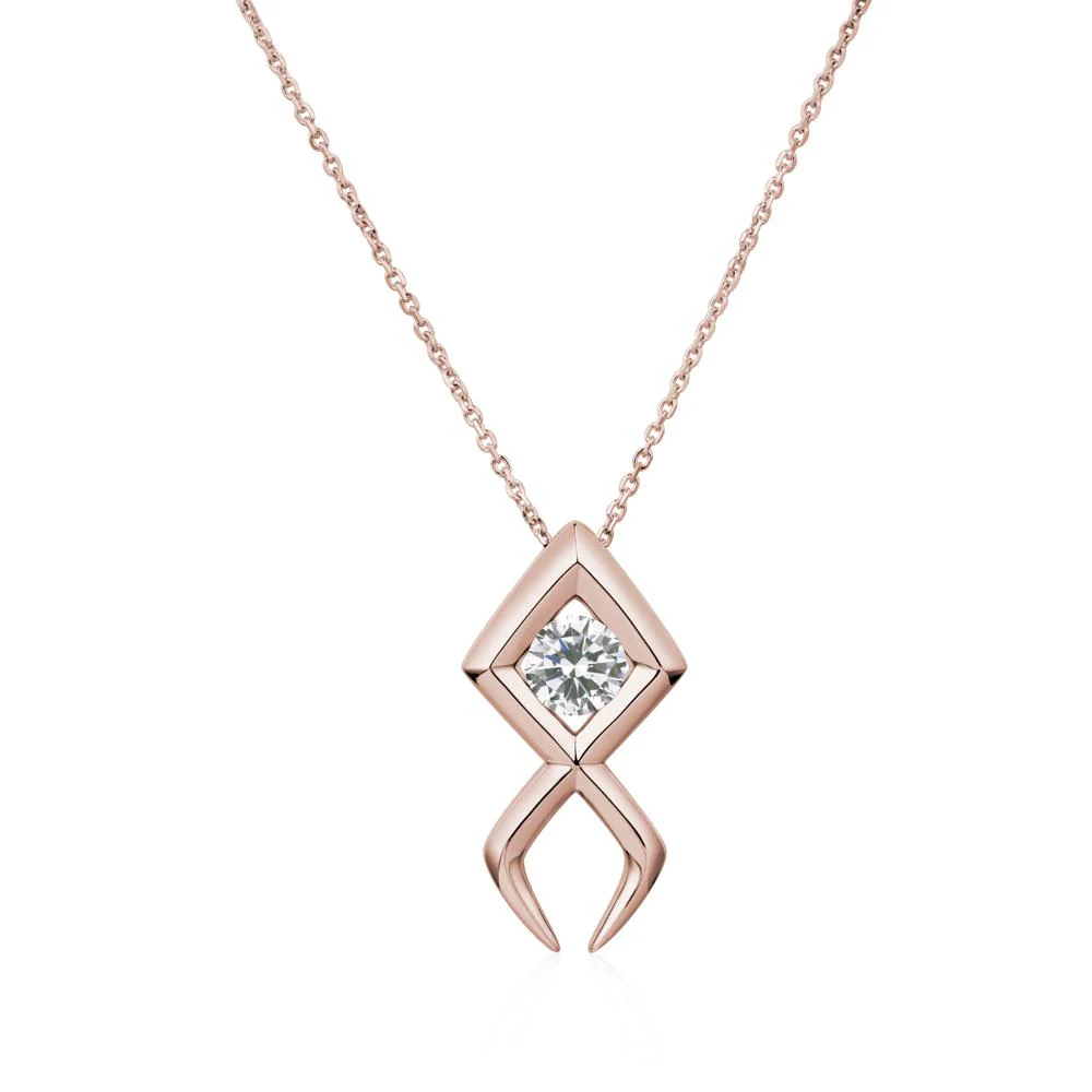Jesus Fish Cubic Zirconia Necklace - Image 14