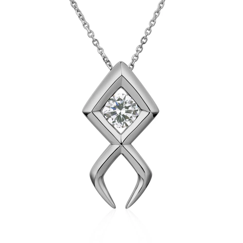 Jesus Fish Cubic Zirconia Necklace - Image 6