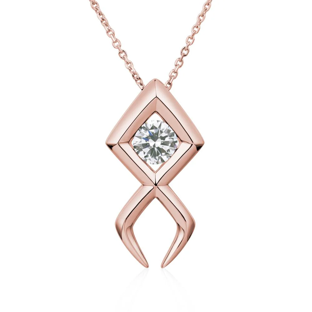 Jesus Fish Cubic Zirconia Necklace - Image 9