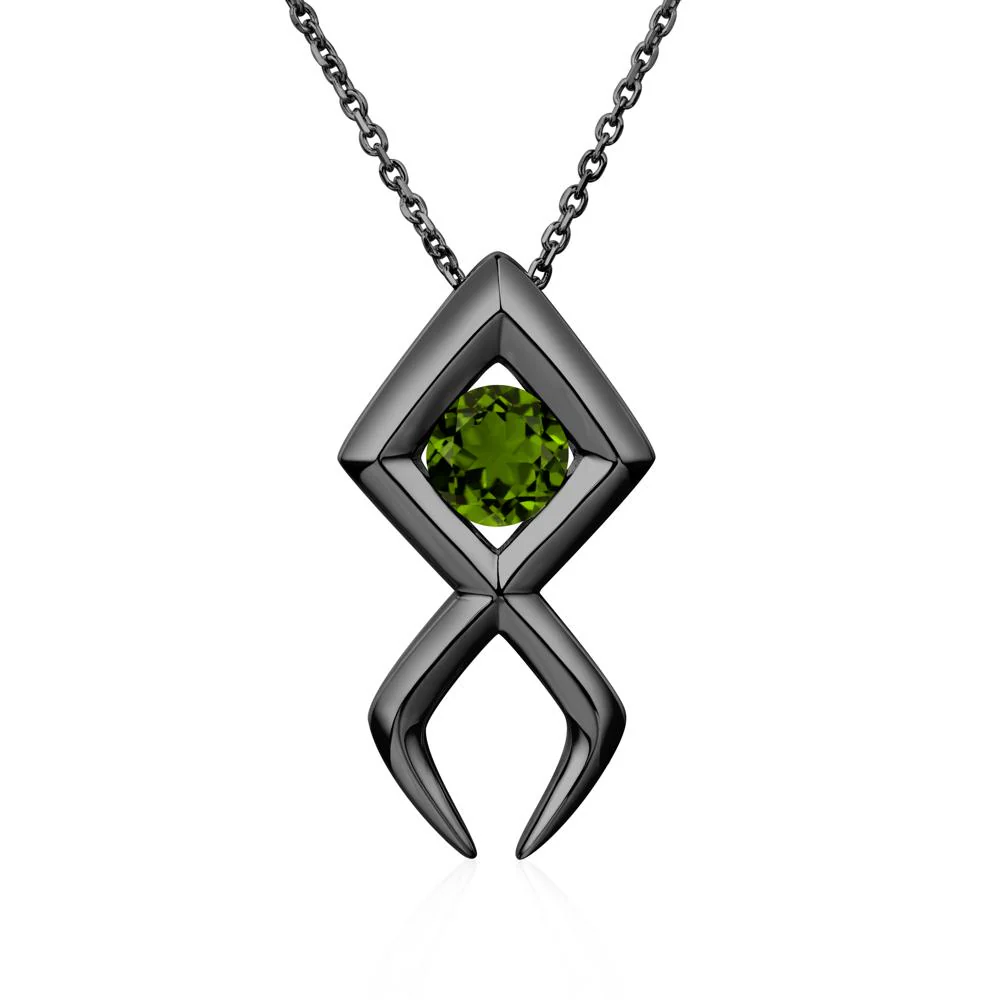 Jesus Fish Diopside Necklace - Image 3