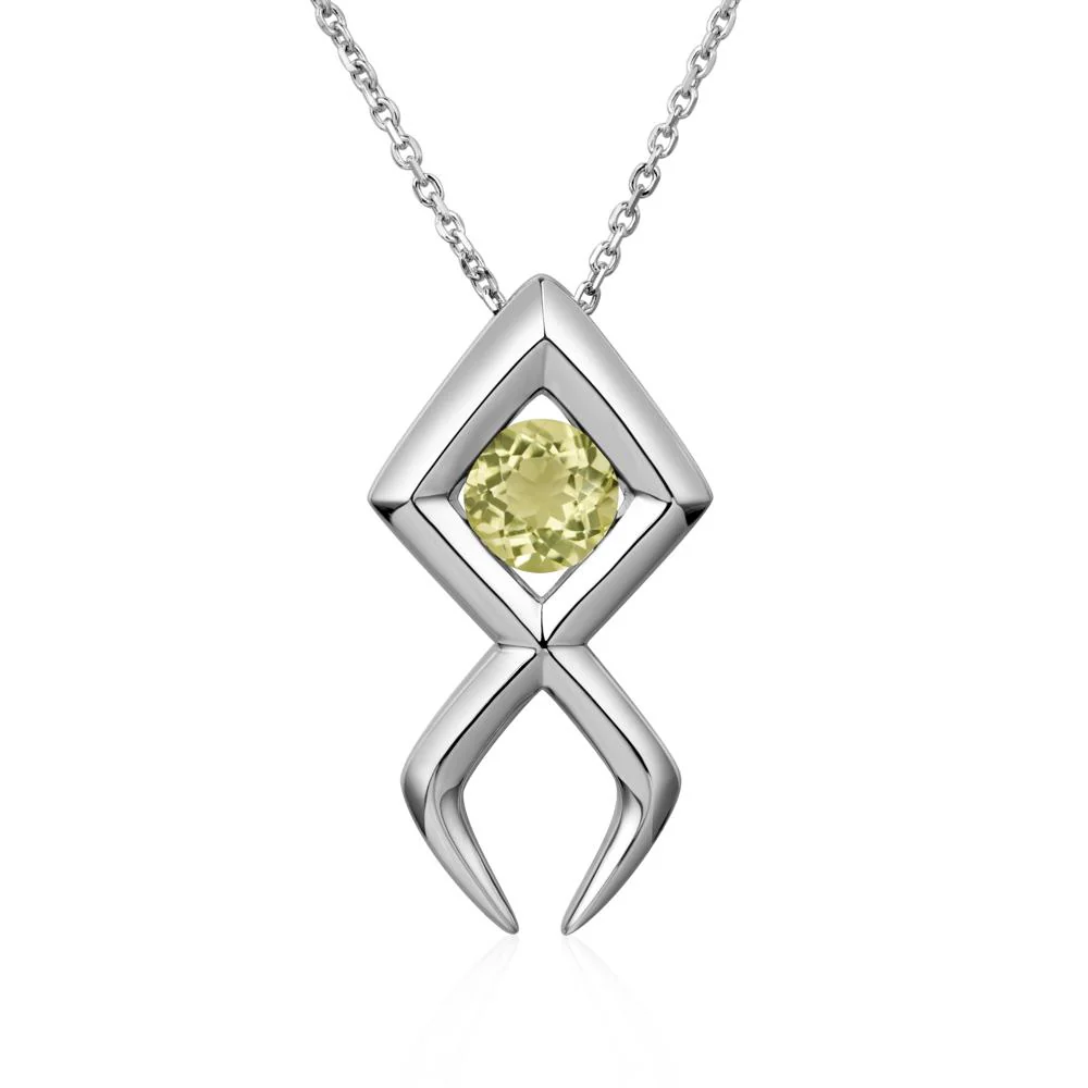 Jesus Fish Lemon Quartz Necklace - Image 7