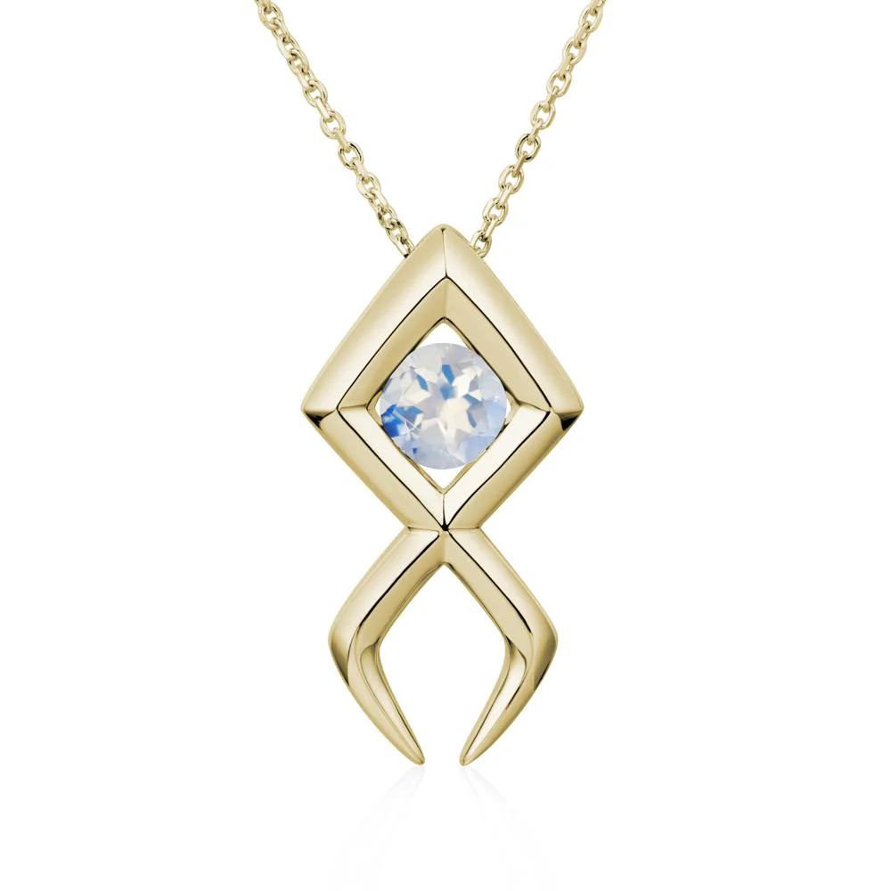 Jesus Fish Moonstone Necklace - Image 4