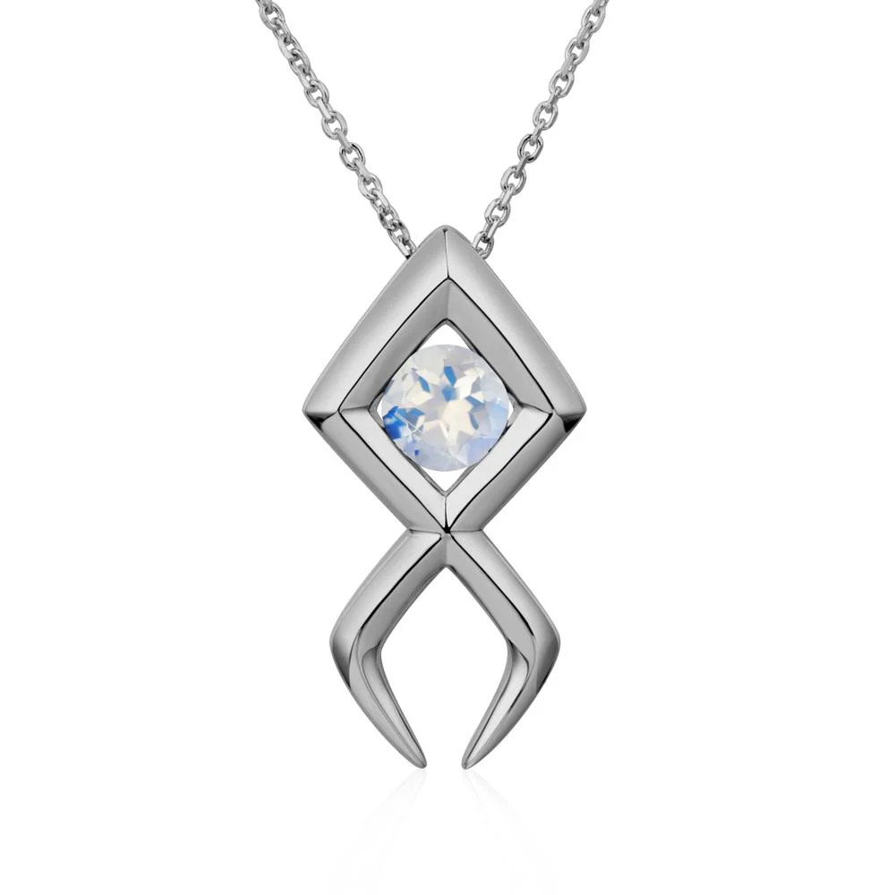Jesus Fish Moonstone Necklace - Image 6