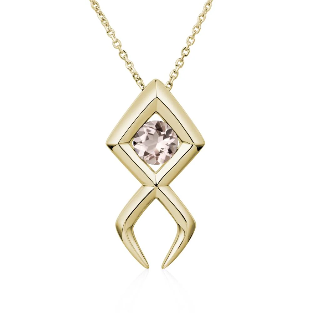Jesus Fish Morganite Necklace - Image 5
