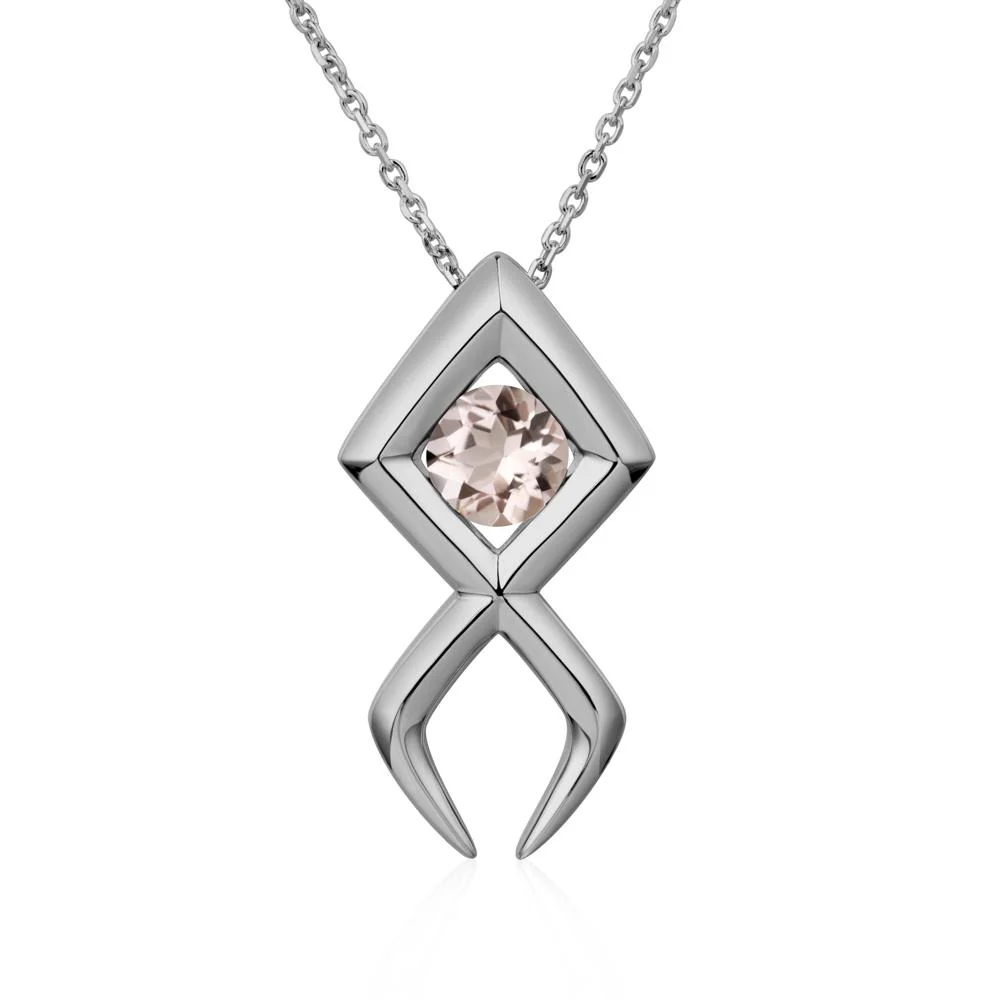 Jesus Fish Morganite Necklace - Image 6