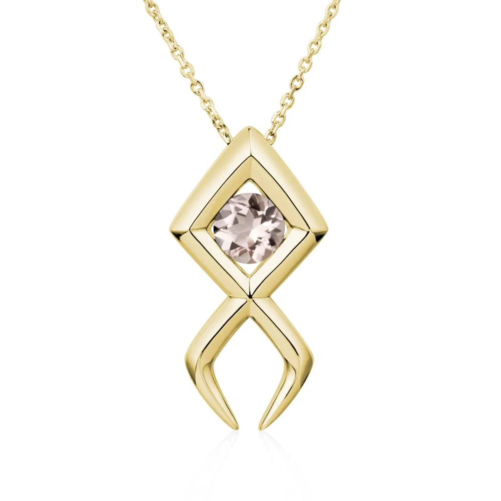 Jesus Fish Morganite Necklace - Image 8