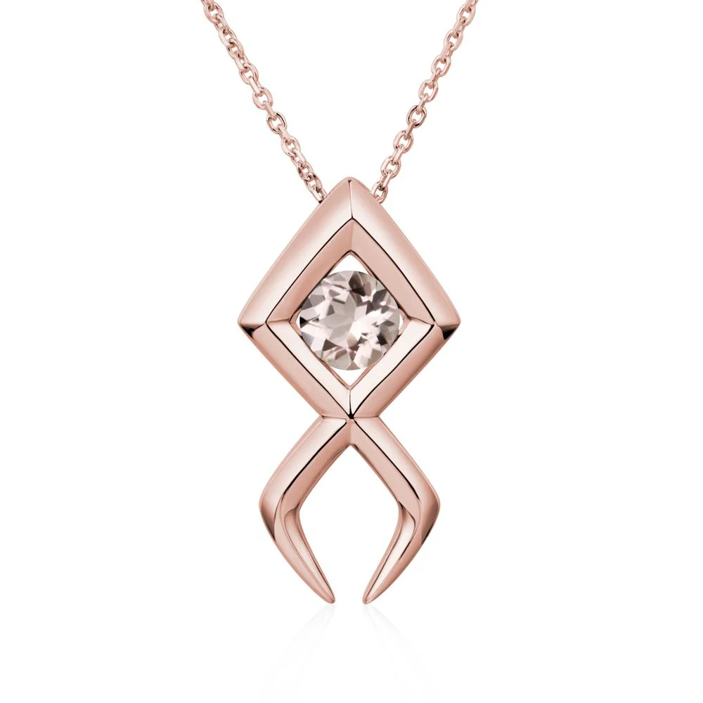 Jesus Fish Morganite Necklace - Image 9