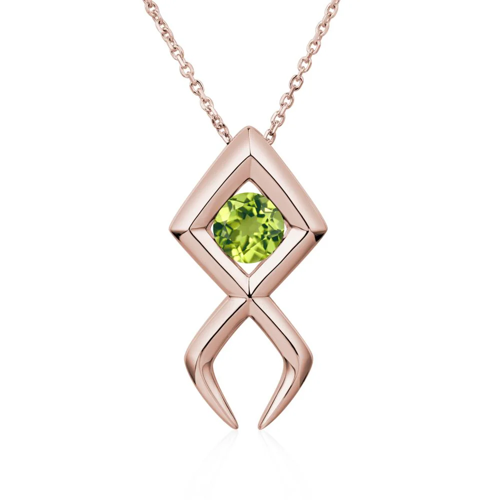 Jesus Fish Peridot Necklace - Image 5