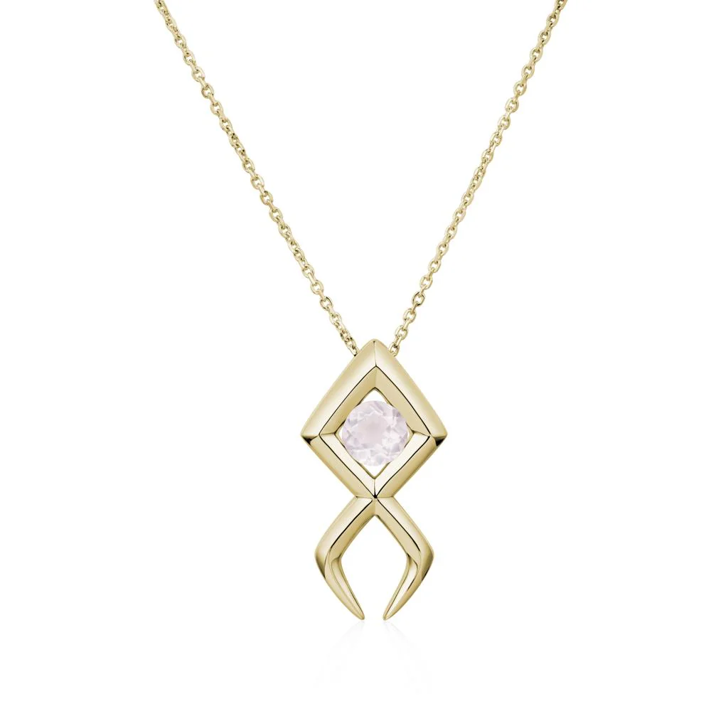 Jesus Fish Rose Quartz Necklace - Image 13