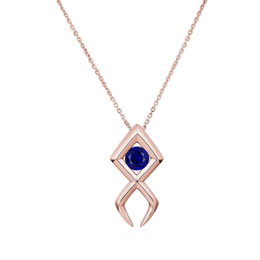 Jesus Fish Sapphire Necklace - Image 18