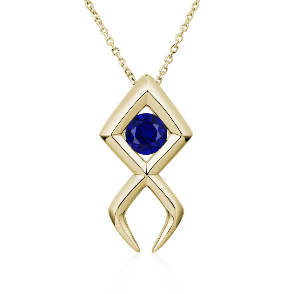 Jesus Fish Sapphire Necklace - Image 5