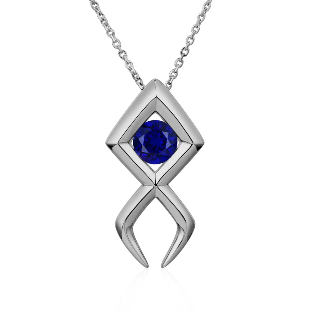 Jesus Fish Sapphire Necklace - Image 6