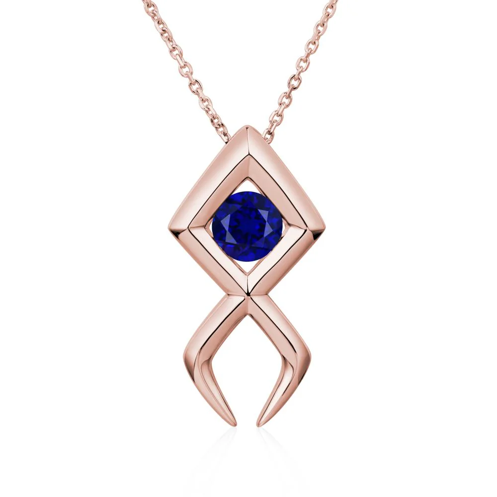 Jesus Fish Sapphire Necklace - Image 9
