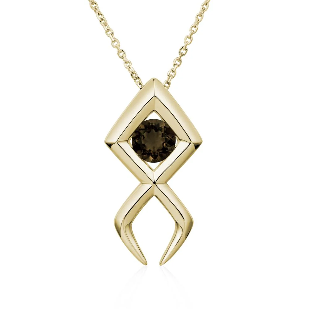Jesus Fish Smoky Quartz Necklace - Image 5