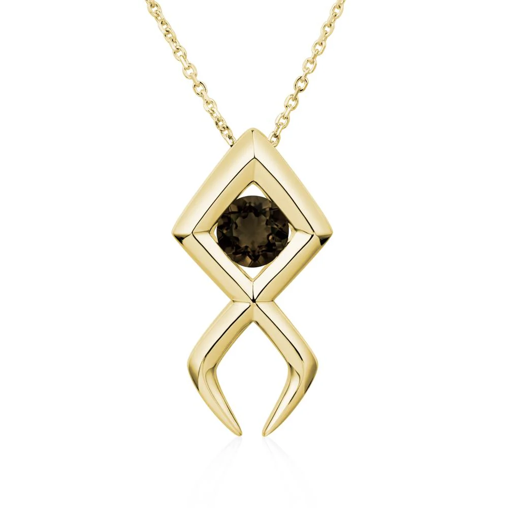 Jesus Fish Smoky Quartz Necklace - Image 8