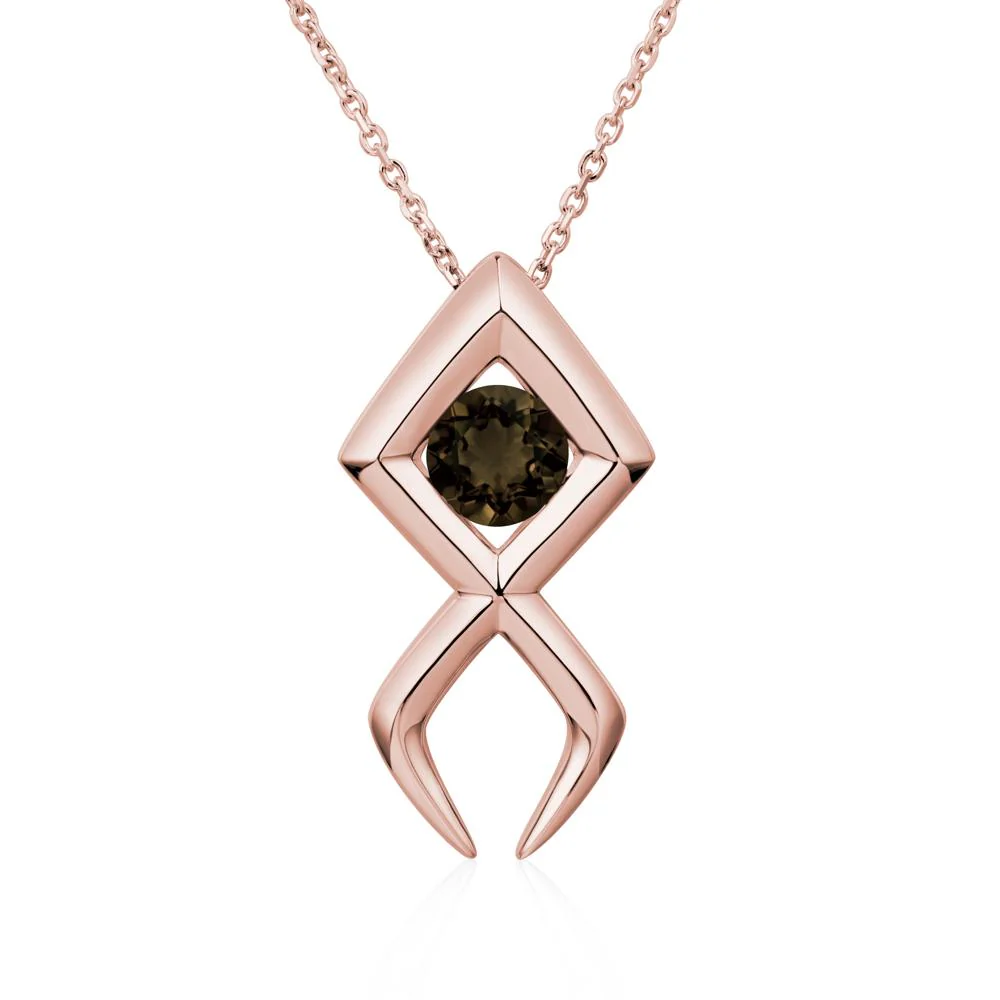 Jesus Fish Smoky Quartz Necklace - Image 9