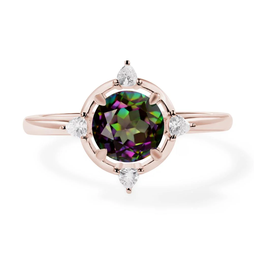 Mystic Topaz Compass Setting Ring