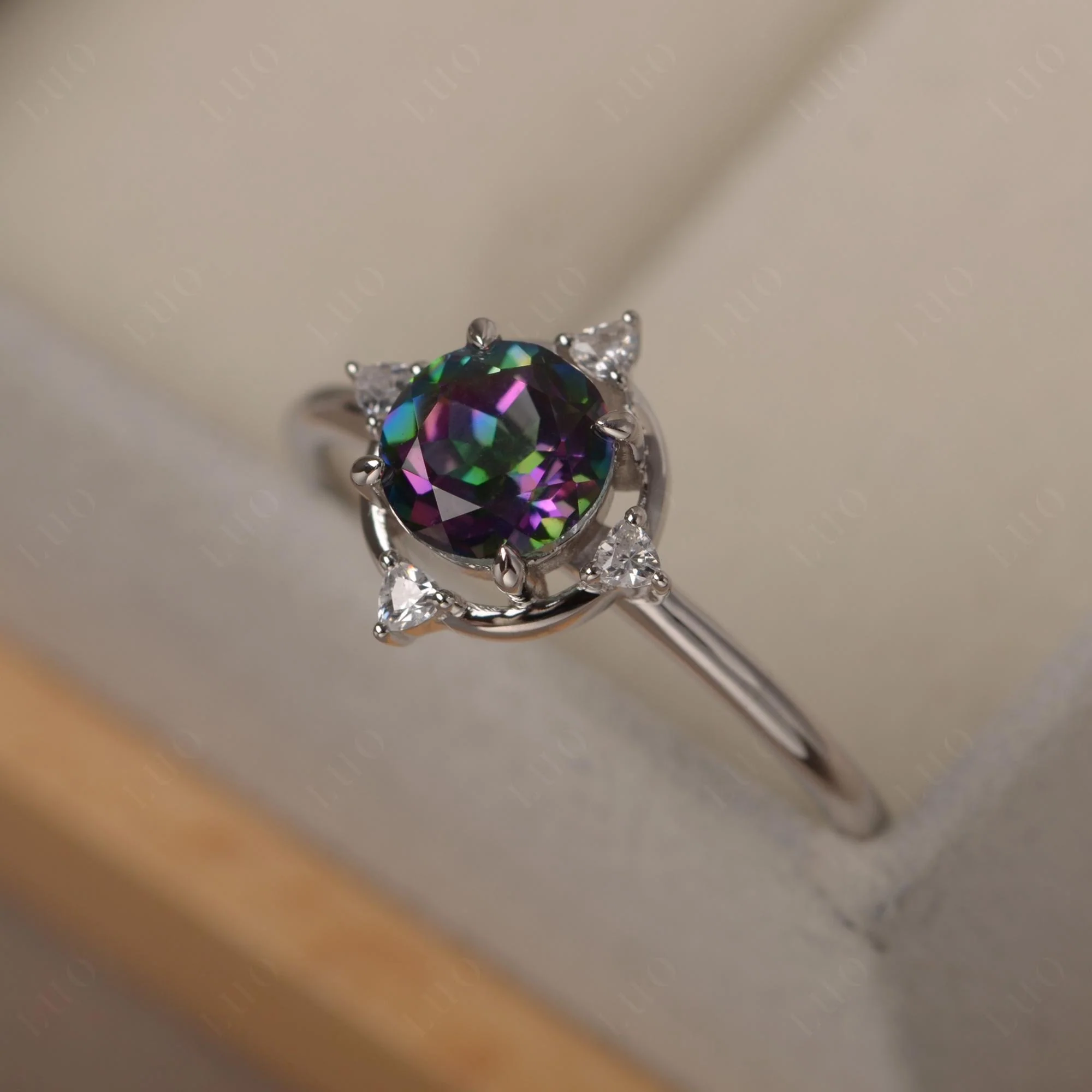 Mystic Topaz Compass Setting Ring - Image 11