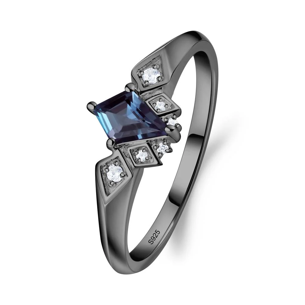 Kite-Cut Alexandrite Statement Ring