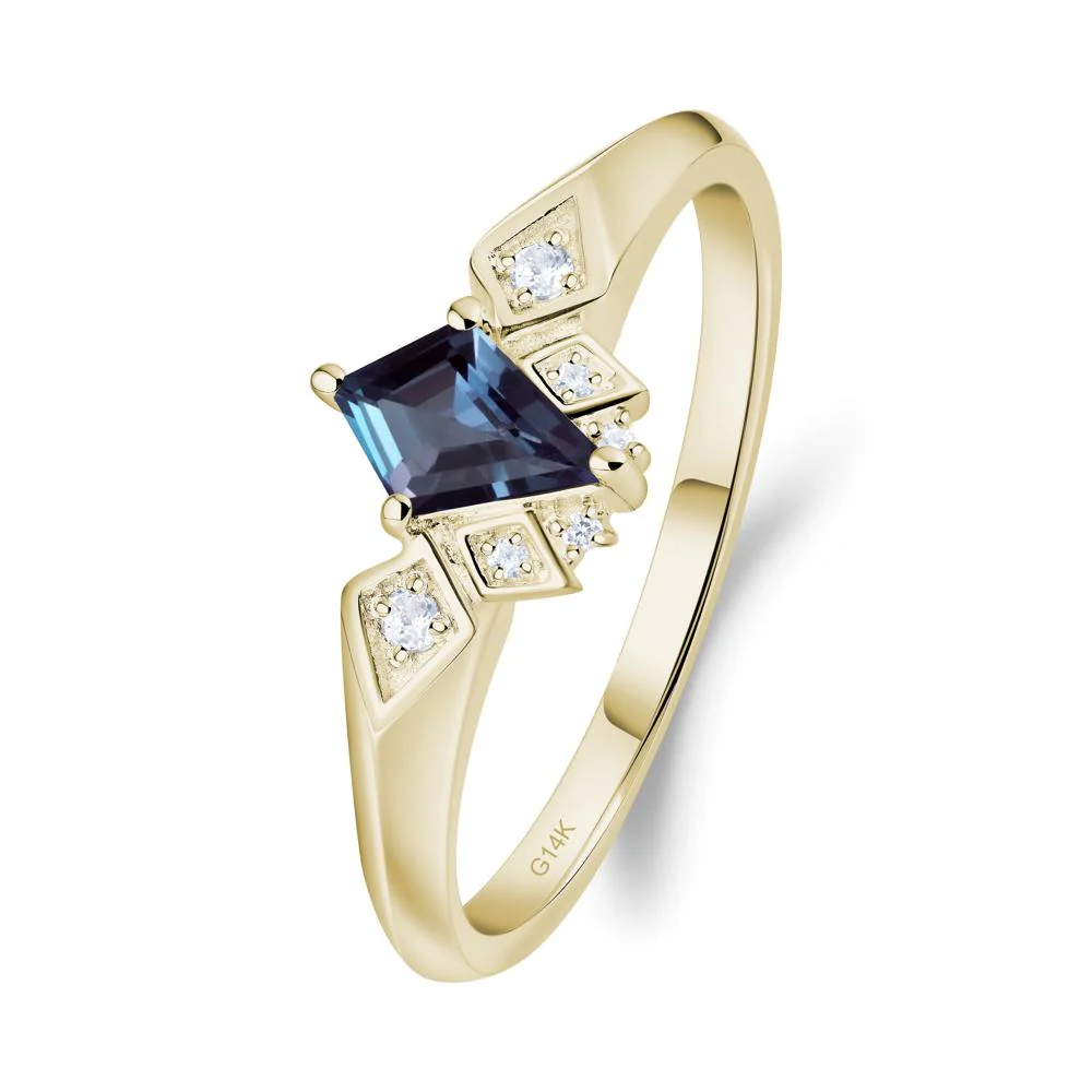 Kite-Cut Alexandrite Statement Ring - Image 3