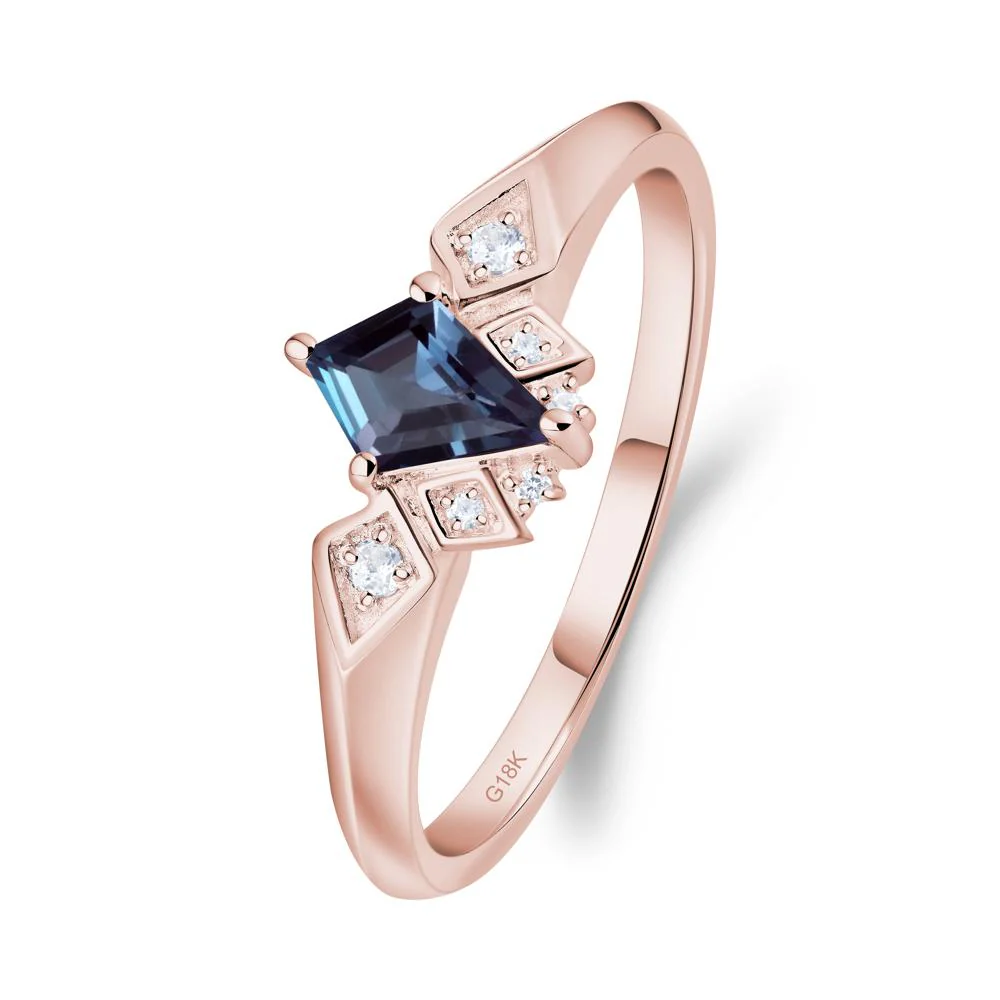 Kite-Cut Alexandrite Statement Ring - Image 5