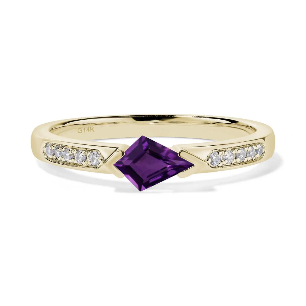 Amethyst Tiny Wedding Ring - Image 5
