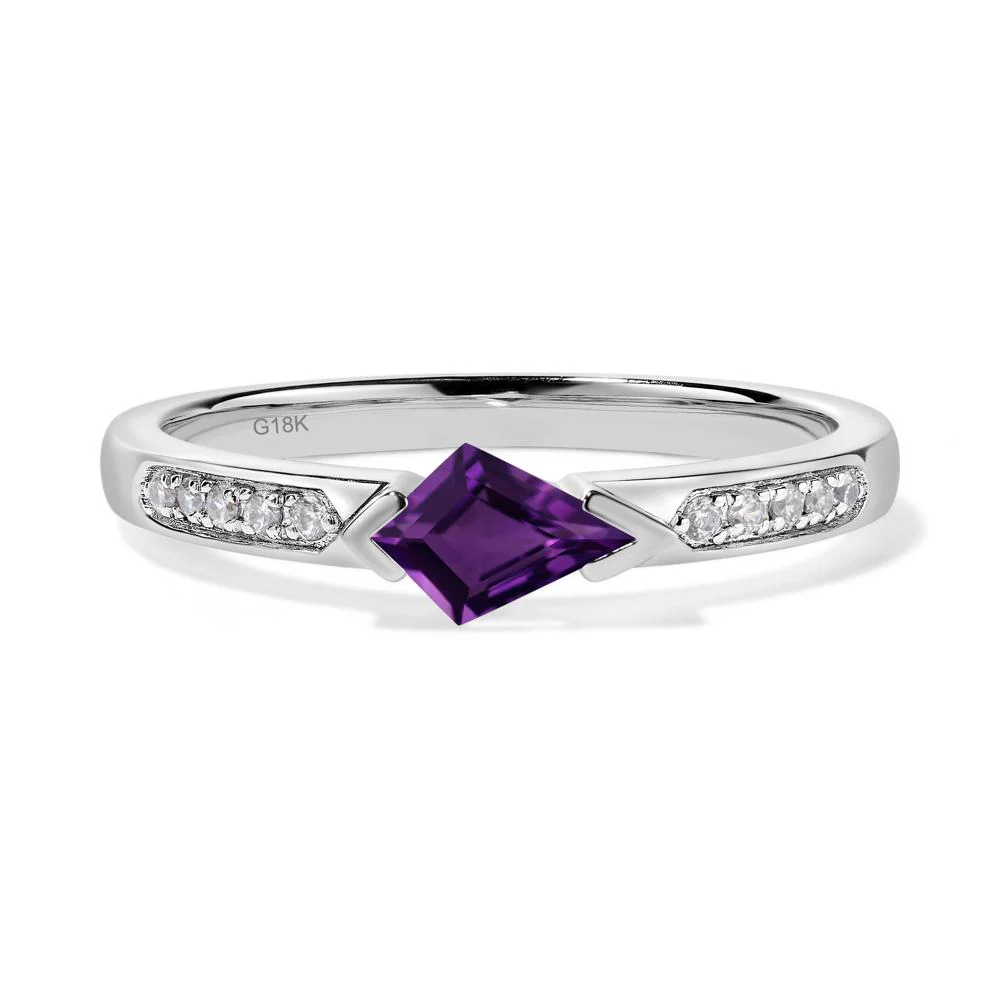Amethyst Tiny Wedding Ring - Image 7