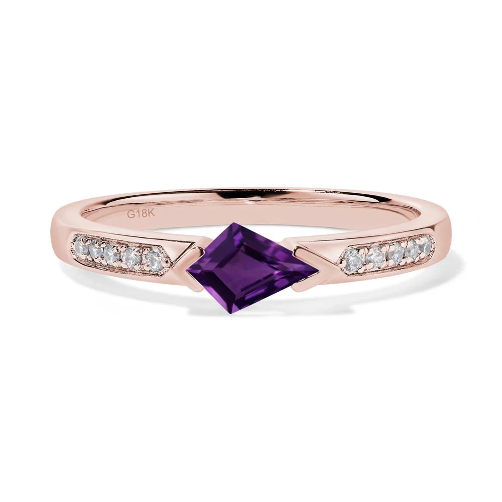 Amethyst Tiny Wedding Ring - Image 9