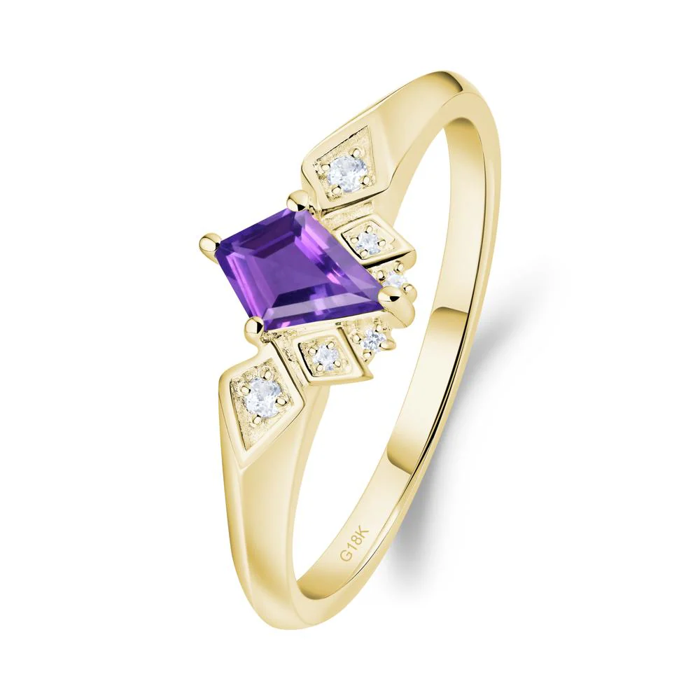 Kite-Cut Amethyst Statement Ring - Image 5