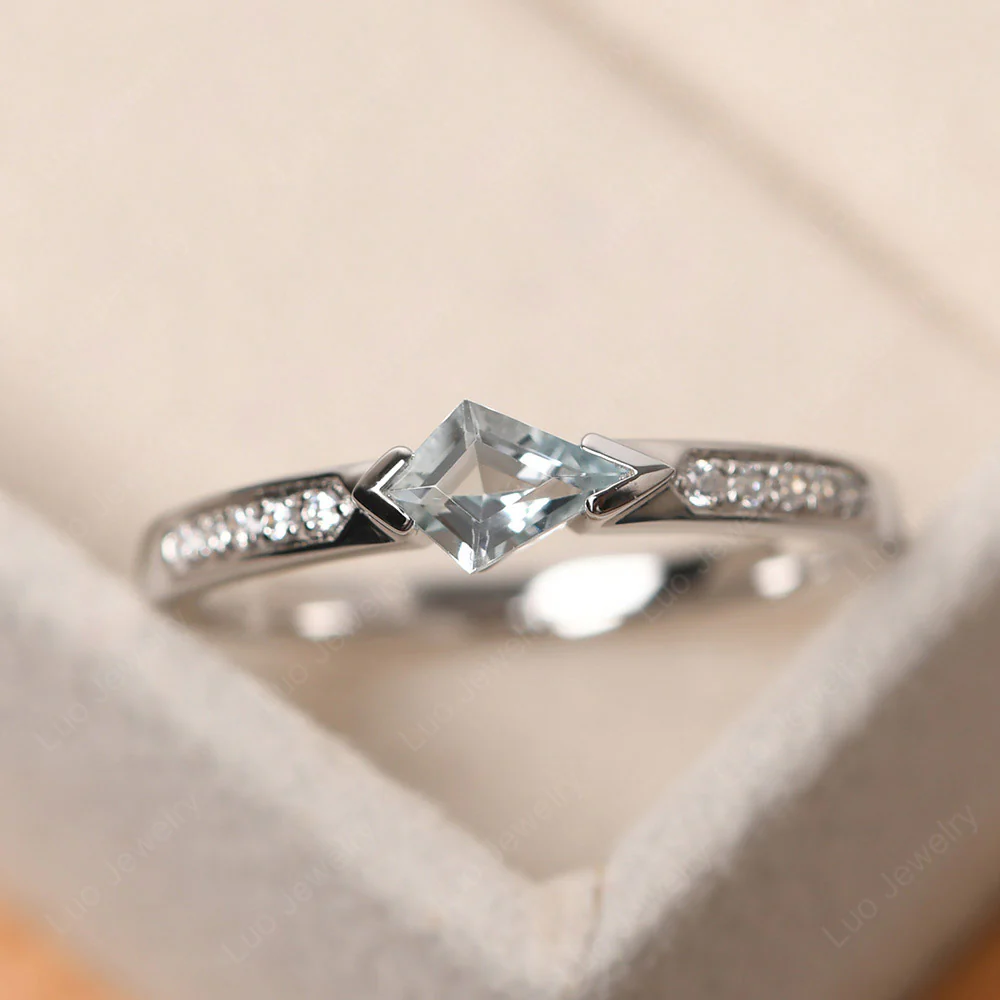 Aquamarine Tiny Ring - Image 10