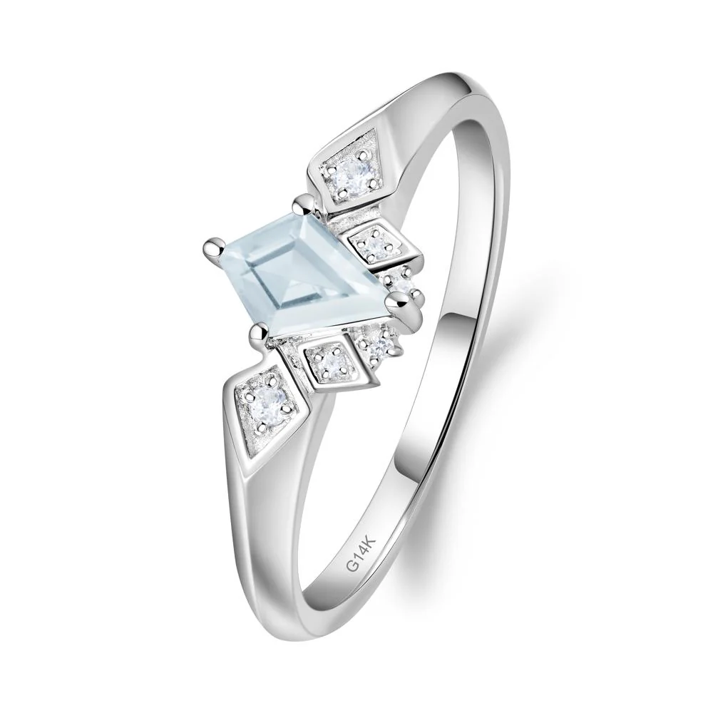 Kite-Cut Aquamarine Statement Ring - Image 2